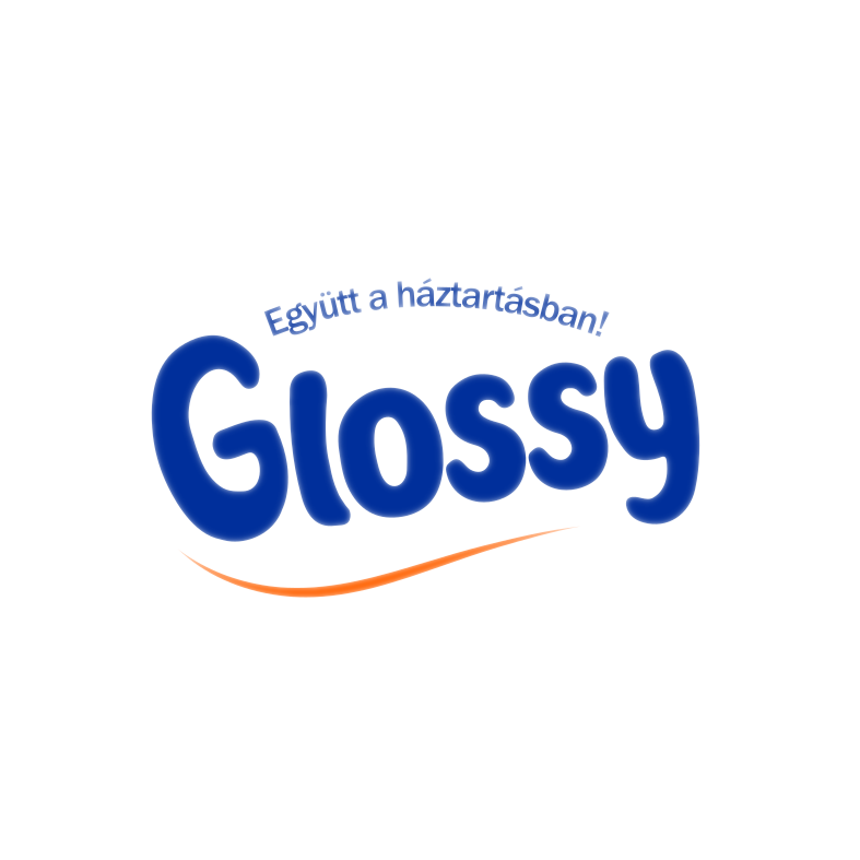 Glossy logo átlátszó